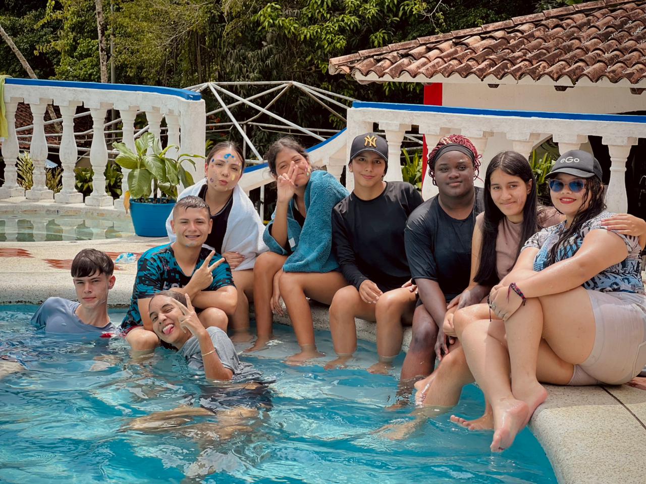 Tiempo libre en la piscina